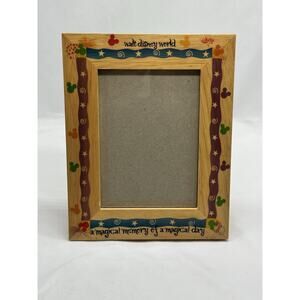 Walt Disney World Wood Picture Frame a magical memory for A magical Day Vintage